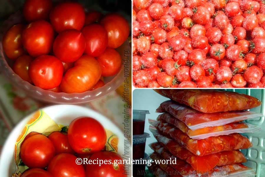Как заморозить томаты